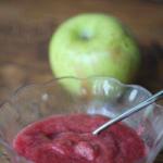 American Stewed Apples Raspberries for the Babies Appetizer