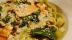 Italian Salmon and Spinach Fettuccine Recipe Dinner