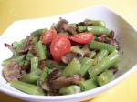 American Haricot Verts green Beans Wild Mushrooms With Hazelnuts Appetizer