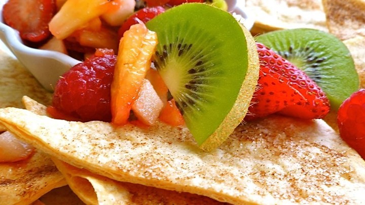 Australian Annies Fruit Salsa and Cinnamon Chips Recipe Dessert