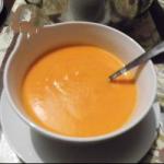 Canadian Soup with Roasted Peppers and Bottle Pumpkin Appetizer