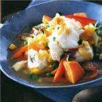 Thick Soup of Cod with Sweet Potatoes recipe