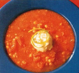 British Creamy Corn And Tomato Soup Soup