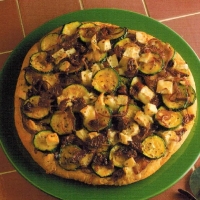 Red Onion and Zucchini Pizza recipe