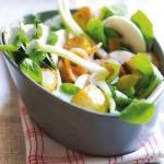 Potato Salad Crispy Salmon and Songino recipe
