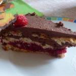 American Chocolate Mousse Cake with Raspberry Filling Dessert