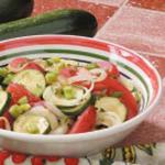 American Zucchini Tomato Salad Appetizer