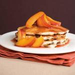 Choc Chip Pancakes with Maple Nectarines recipe