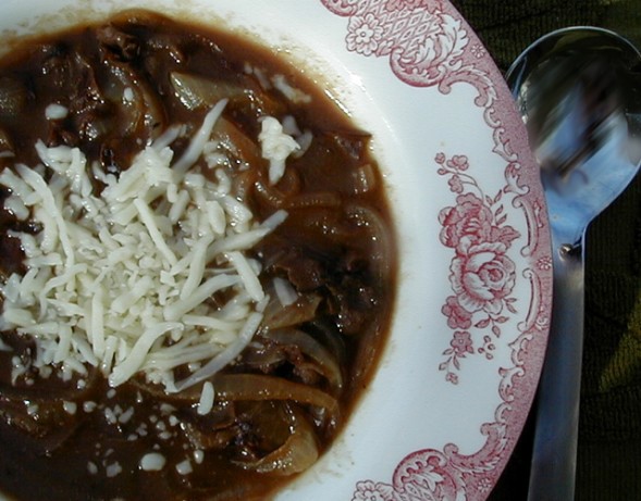 American Rich Onion Beef Soup Dinner