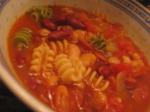American Pasta Fagioli Soup With Smoked Sausage Dinner