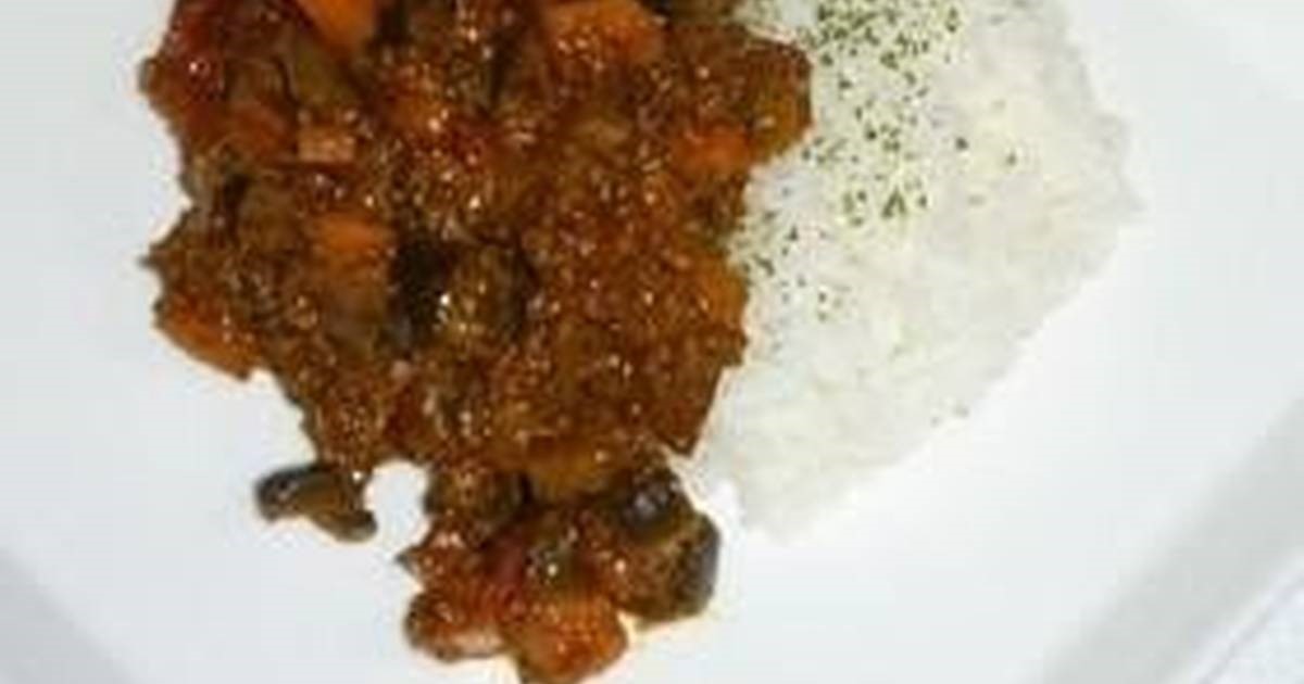 American Dry Curry with Eggplant and Tomato 1 Appetizer