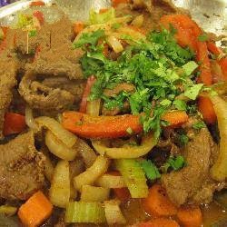 Chinese Beef Stir Fry in Garam Masala Dinner