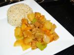 Chinese Pineapple Sweet and Sour Seitan Dinner