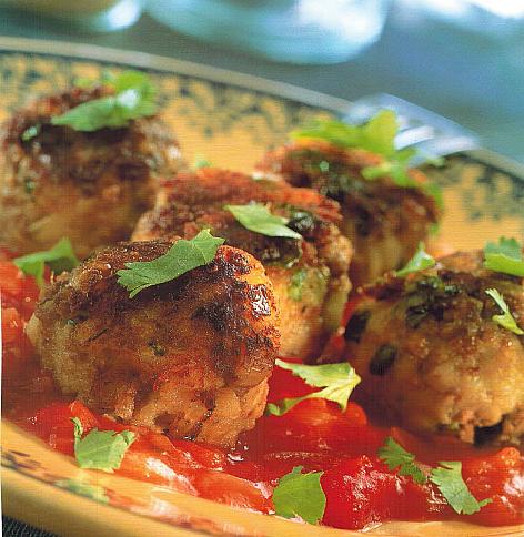 Canadian Potato and Meatballs in Spicy Sauce Dinner