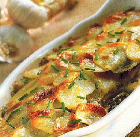 German Potato and Mushroom Bake Dinner