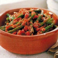 Canadian Green Beans With Tomato And Olive Oil Appetizer