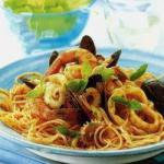 American Spaghettini with Seafood Appetizer