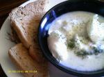 American Libbys Poached Eggs With Dill Sauce Breakfast