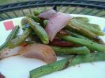 American Sauteed Green Beans and Red Onion Dinner