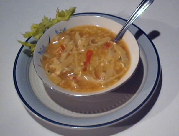 Chinese Sweet and Sour Egg Drop Soup Appetizer