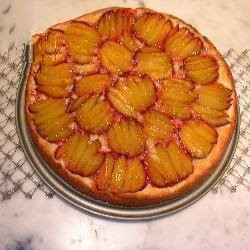 Canadian Cake in the White Cheese and Plums Dessert