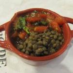 American of Puy Lentils to Tomatoes Dinner