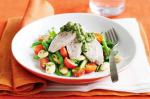 American Steamed Chicken With Salsa Verde and Bean Salad Recipe Appetizer