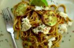 Australian Crab and Zucchini Linguine Dinner