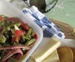 French Green Bean Tomato and Salami Salad 2 Dinner