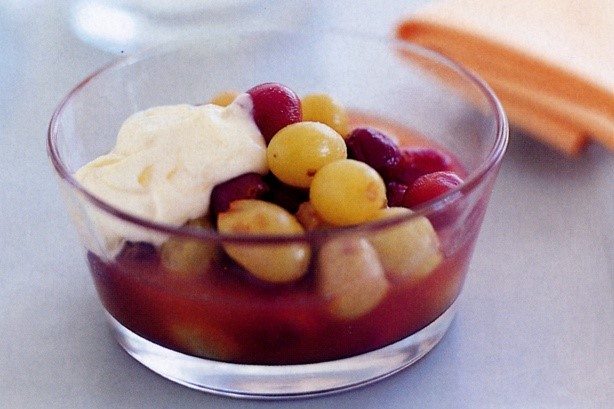 British Grapes In Orange Syrup Recipe Dessert