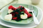 British Chargrilled Capsicum And Bocconcini With Basil Dressing Recipe Appetizer