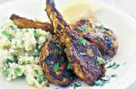 British Spiced Lamb Cutlets With Mashed Potato and Peas Recipe Appetizer