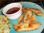 American Chicken Fingers With Plum Dipping Sauce Dinner