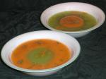 American Twotone Melon Soup Soup