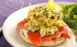 American Egg and Smoked Salmon Openfaced Breakfast Sandwich Recipe Appetizer
