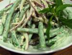 French Green Bean and Mint Salad Appetizer