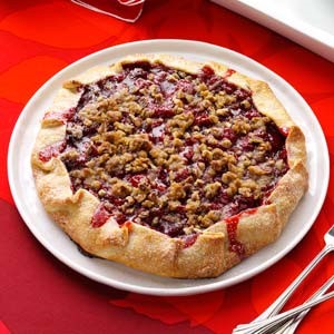 French Streuseltopped Cherry Almond Galette Dessert