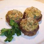 British Mushrooms Stuffed with Clams Appetizer