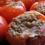 American Easy Tomatoes Stuffed with Minced Meat Appetizer