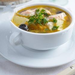 Canadian Closer Holidays  Fish Soup with Pasta Dinner