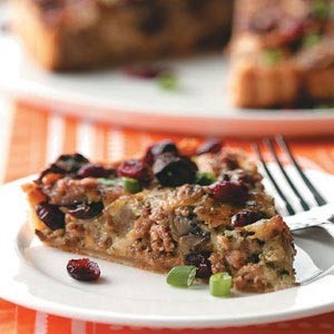 American Sausagemushroom Cranberry Tart Appetizer