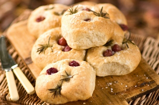 British Rosemary and Grape Rolls Recipe Dessert