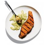 Australian Barbecued Salmon With Preserved Ginger and Cucumbers Recipe Appetizer