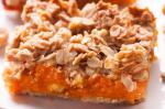American Crumbly Oat and Apricot Bars Recipe Dessert