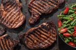 American Spicerubbed Grilled Rib Steaks with Green Bean and Cherry Tomato Salad Recipe Appetizer