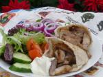 American Greekstyle Pork Gyros Plate Dinner