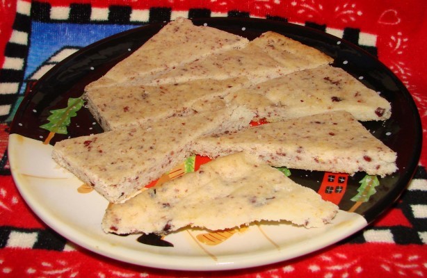 American Lemoncranberry Shortbread Appetizer