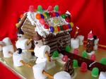 American Gingerbread Party House Dessert