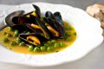 American Currylaced Moules a La Mariniere With Fresh Peas Recipe Dinner