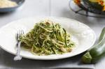 Italian Zucchini Spaghetti With Pea Pesto Recipe Appetizer